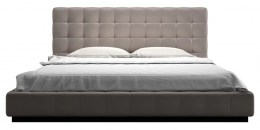 Čalúnená kožená posteľ A40
