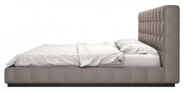 Čalúnená kožená posteľ A40