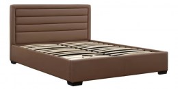 Moderná čalúnená kožená posteľ A60