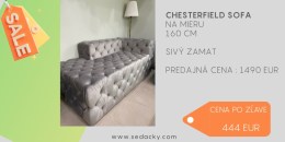 Chesterfield - strieborný - výpredaj