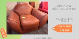 Kožené kreslo Cube - výpredaj