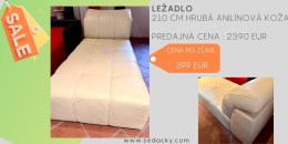 Ležadlo v anilínovej koži - výpredaj